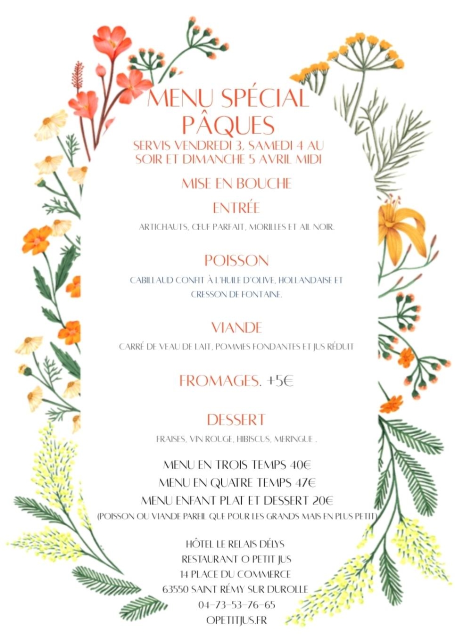 Restaurant O Petit Jus - Restaurant Gastronomique Saint-Rémy-sur-Durolle - Bar Saint-Remy-sur-Durolle